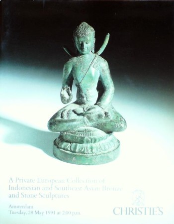 First  cover of 'A PRIVATE EUROPEAN COLLECTION OF INDONESIAN AND SOUTHEAST ASIAN BRONZE AND STONE SCULPTURE.'