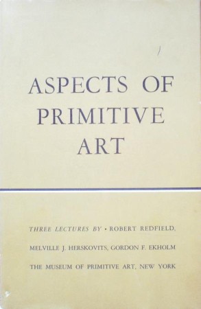 First  cover of 'ASPECTS OF PRIMITIVE ART.'