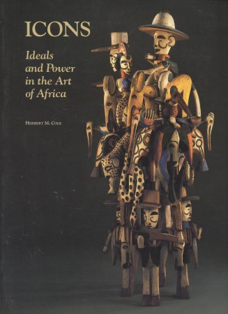 First  cover of 'ICONS, IDEALS AND POWER IN THE ART OF AFRICA.'