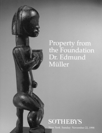 First  cover of 'PROPERTY FROM THE FOUNDATION DR. EDMUND MULLER. SUNDAY NOVEMBER 22, 1998.'