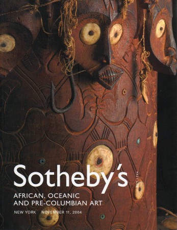 First  cover of 'AFRICAN, OCEANIC AND PRE-COLUMBIAN ART. NOVEMBER 11, 2004.'
