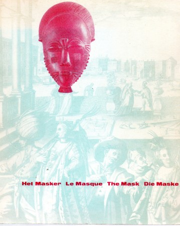 First  cover of 'HET MASKER-LE MASQUE-THE MASK-DIE MASKE.'