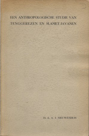 First  cover of 'EEN ANTHROPOLOGISCHE STUDIE VAN TENGGEREEZEN EN SLAMET-JAVANEN.'