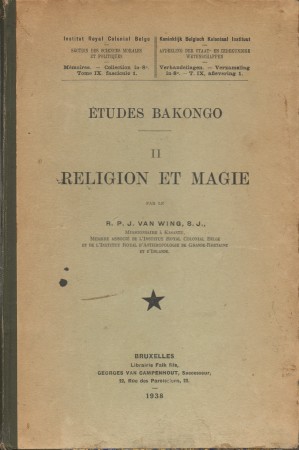 First  cover of 'ÉTUDES BAKONGO II: RELIGION ET MAGIE.'