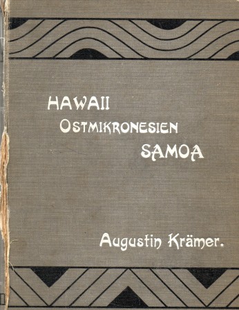 First  cover of 'HAWAII, OSTMIKRONESIEN UND SAMOA. MEINE ZWEITE SÜDSEEREISE (1897-1899) ZUM STUDIUM DER ATOLLE UND IHRER BEWOHNER.'