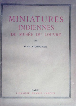 First  cover of 'MINIATURES INDIENNES DU MUSÉE DU LOUVRE.'