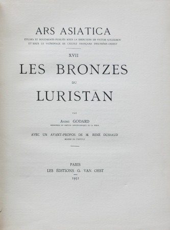 First  cover of 'LES BRONZES DU LURISTAN.'
