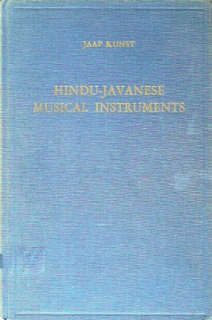 First  cover of 'HINDU-JAVANESE MUSICAL INSTRUMENTS.'