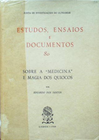 First  cover of 'SOBRE A "MEDICINA" E MAGIA DOS QUIOCOS.'