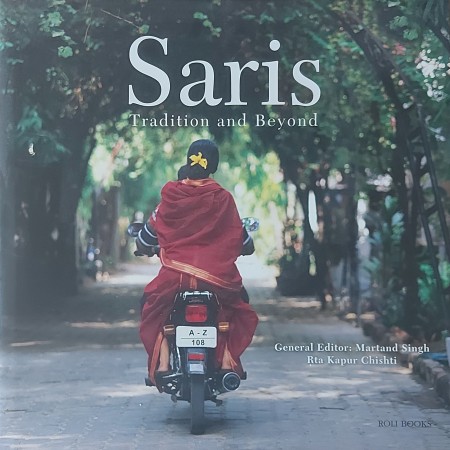 First  cover of 'SARIS. DAS SCHÖNSTE KLEID DER WELT. TRADITIONEN, STOFFE, WICKELSTILE AUS INDIEN.'