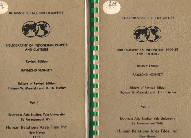 First  cover of 'BIBLIOGRAPHY OF INDONESIAN PEOPLES AND CULTURES. 2 Vols. Revised edition.'