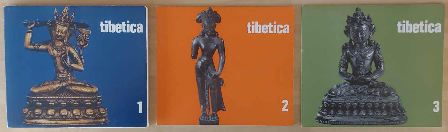 First  cover of 'Tibetica. 1, 2, 3. Ausstellungskataloge, Verkaufsausstellung 1968/1969 im Einrichtungshaus Georg Schoettle GmbH, Stuttgart.'