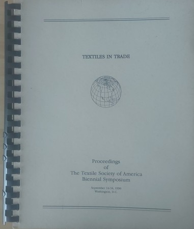 First  cover of 'TEXTILES IN TRADE. PROCEEDINGS OF THE TEXTILE SOCIETY OF AMERICA BIENNIAL SYMPOSIUM, SEPTEMBER 14-16, 1990.'