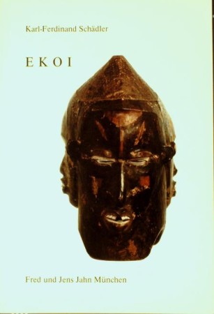 First  cover of 'EKOI. DIE TRADITION LEDERÜBERZOGENER MASKEN UND SKULPTIERTER MONOLITHE.'