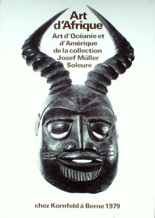 First  cover of 'ART D'AFRIQUE. ART D'OCEANIE ET D'AMERIQUE DE LA COLLECTION JOSEF MÜLLER, SOLEURE.'