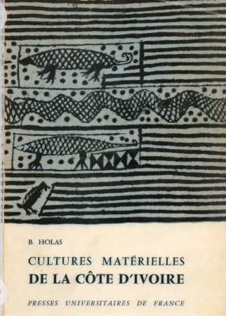 First  cover of 'CULTURES MATÉRIELLES DE LA CÔTES D'IVOIRE.'