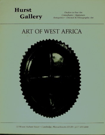 First  cover of 'ART OF WEST AFRICA.'