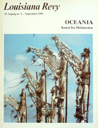 First  cover of 'OCEANIA, KUNST FRA MELANESIEN.'