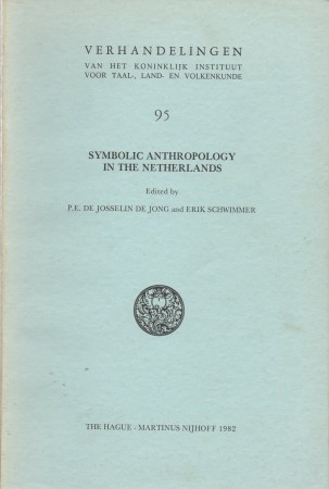 First  cover of 'SYMBOLIC ANTHROPOLOGY IN THE NETHERLANDS.'