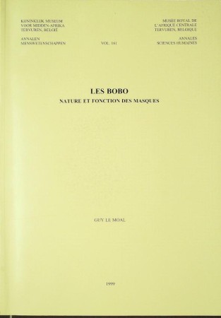 First  cover of 'LES BOBO. NATURE ET FONCTION DES MASQUES.'