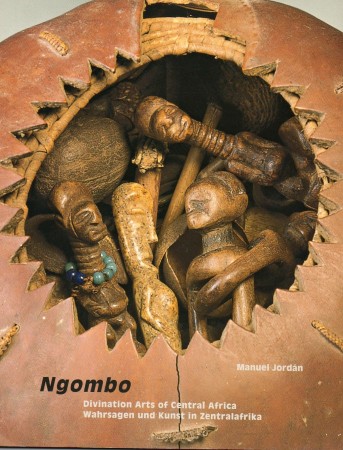 First  cover of 'NGOMBO. DIVINATION ARTS OF CENTRAL AFRICA.'