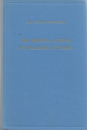 First  cover of 'THE POLITICAL SYSTEM OF THE ATONI OF TIMOR.'