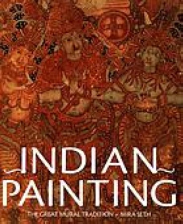 First  cover of 'INDIAN PAINTING. THE GREAT MURAL TRADITION.'