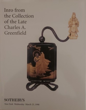 First  cover of 'INRO FROM THE COLLECTION OF THE LATE CHARLES A. GREENFIELD.'