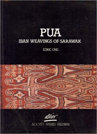 First  cover of 'PUA. IBAN WEAVINGS OF SARAWAK.'