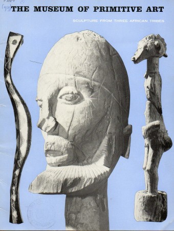 First  cover of 'SCULPTURE FROM THREE AFRICAN TRIBES. SENUFO - BAGA - DOGON.'