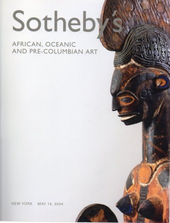 First  cover of 'AFRICAN, OCEANIC AND PRE-COLUMBIAN ART. MAY 14, 2004.'
