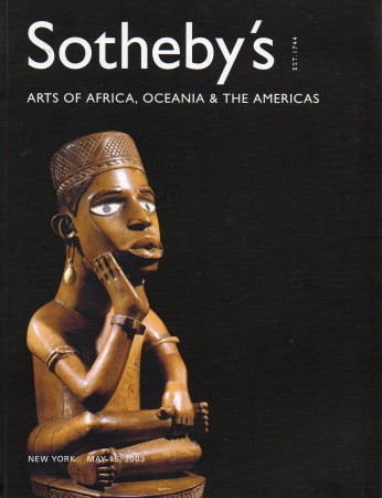 First  cover of 'ARTS OF AFRICA, OCEANIA AND THE AMERICAS. MAY 15, 2003.'