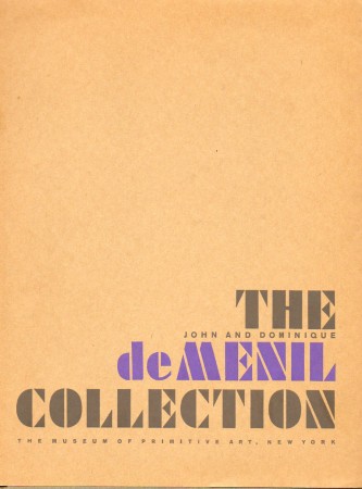 First  cover of 'THE JOHN AND DOMINIQUE DE MENIL COLLECTION.'
