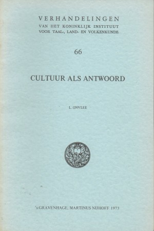 First  cover of 'CULTUUR ALS ANTWOORD.'