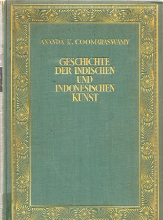 First  cover of 'GESCHICHTE DER INDISCHEN UND INDONESISCHEN KUNST.'