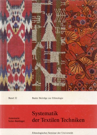 First  cover of 'SYSTEMATIK DER TEXTILEN TECHNIKEN.'