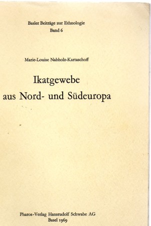 First  cover of 'IKATGEWEBE AUS NORD- UND SÜDEUROPA.'
