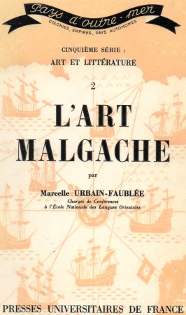 First  cover of 'L'ART MALGACHE.'