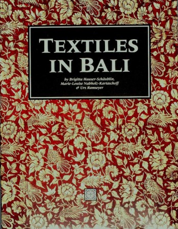 First  cover of 'TEXTILES IN BALI.'