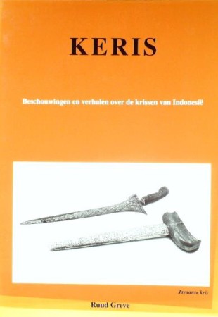 First  cover of 'KERIS. BESCHOUWINGEN EN VERHALEN OVER DE KRISSEN VAN INDONESIË.'