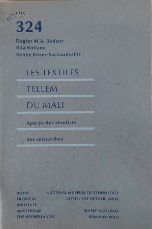 First  cover of 'LES TEXTILES TELLEM DU MALI. APERÇU DES RÉSULTATS DES RECHERCHES.'
