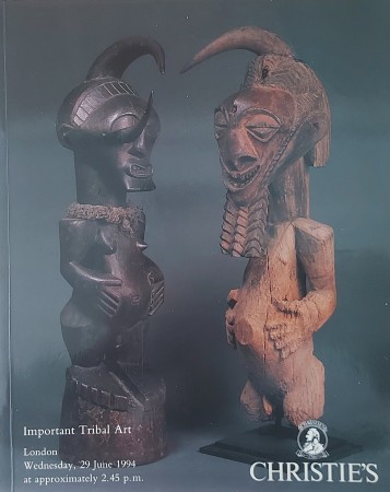 First  cover of 'IMPORTANT TRIBAL ART. WEDNESDAY, 29 JUNE 1994.'
