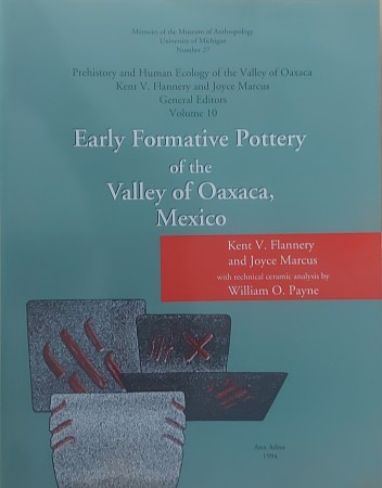 First  cover of 'EARLY FORMATIVE POTTERY OF THE VALLEY OF OAXACA, MEXICO.'