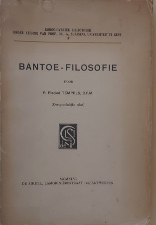 First  cover of 'BANTOE-FILOSOFIE.'