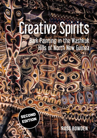 First  cover of 'CREATIVE SPIRITS. BARK PAINTING IN THE WASHKUK HILLS OF NORTH NEW GUINEA. (Second Edition).'