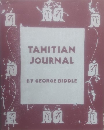 First  cover of 'TAHITIAN JOURNAL.'