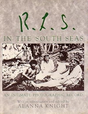 First  cover of 'R.L.S. IN THE SOUTH SEAS. AN INTIMATE PHOTOGRAPHIC RECORD.'