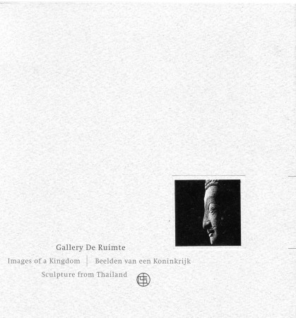 First  cover of 'IMAGES OF A KINGDOM - BEELDEN VAN EEN KONINKRIJK - SCULPTURE FROM THAILAND.'