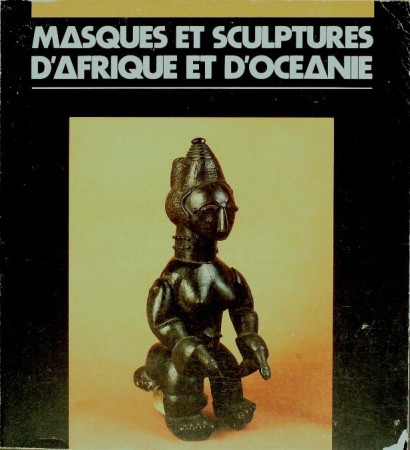 First  cover of 'MASQUES ET SCULPTURES D'AFRIQUE ET D'OCEANIE - COLLECTION GIRARDIN, MUSÉE D'ART MODERNE DE LA VILLE PARIS.'