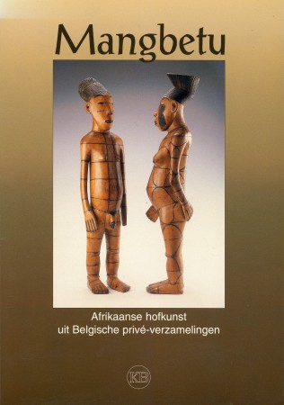 First  cover of 'MANGBETU. AFRIKAANSE HOFKUNST UIT BELGISCHE PRIVÉ-VERZAMELINGEN.'